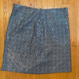 Sequin  Patterned Blue and Pink Women's Skirt vintage